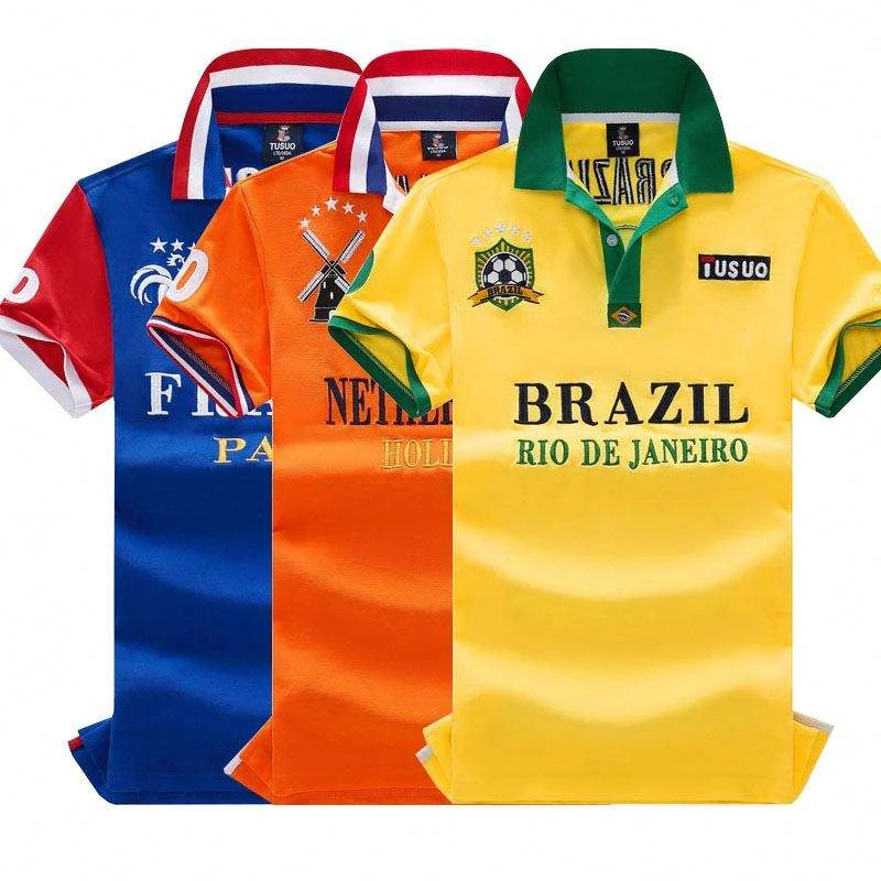 In Stock European Code Loose Sports Short-sleeved Polo Shirt - view 5