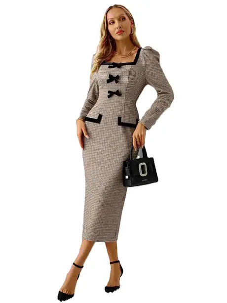 Lady's Elegant Office Dress