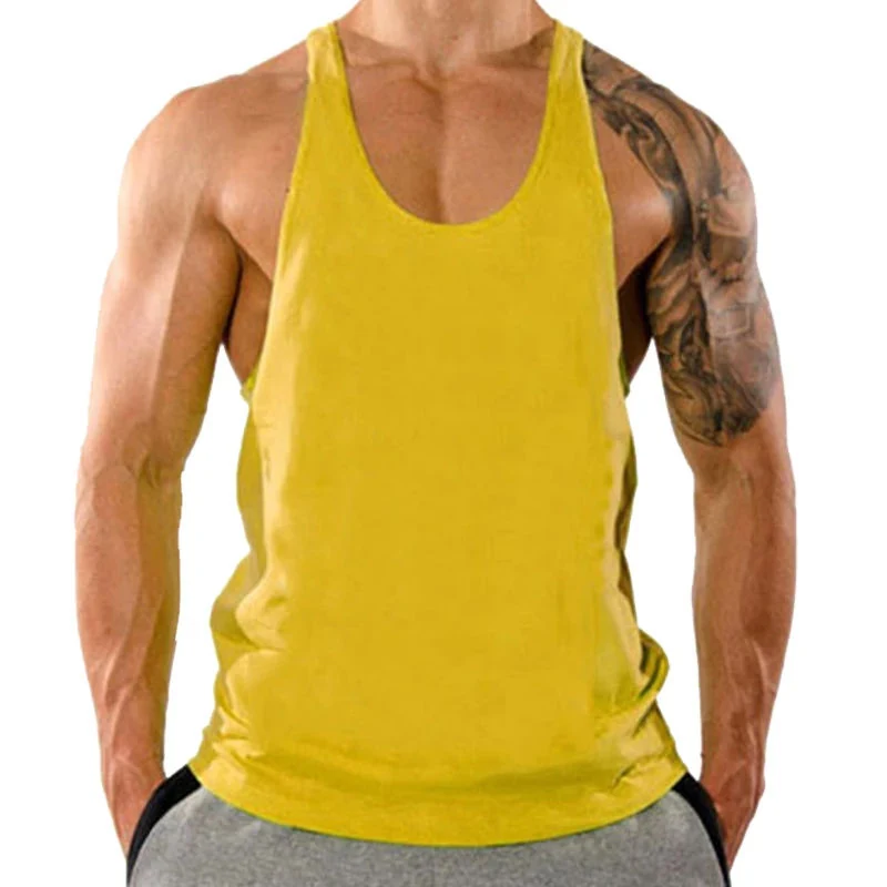 Men's Gym T-Shirts & Stringer Vests Fitness Clothing Top - view 5