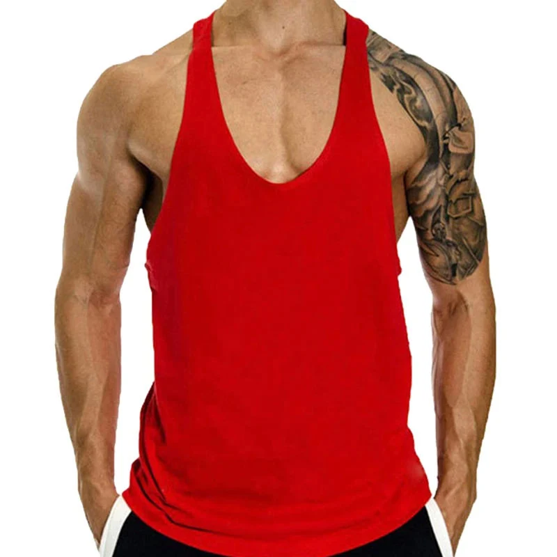 Men's Gym T-Shirts & Stringer Vests Fitness Clothing Top - view 3