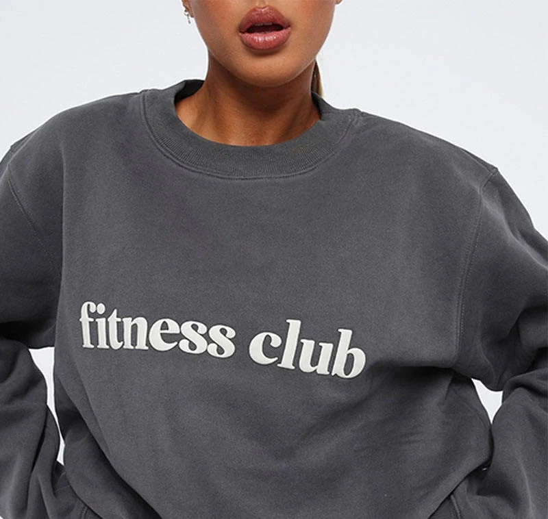 New Custom Embossed Streetwear Embroidered Jumper Sweater - view 2