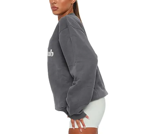New Custom Embossed Streetwear Embroidered Jumper Sweater