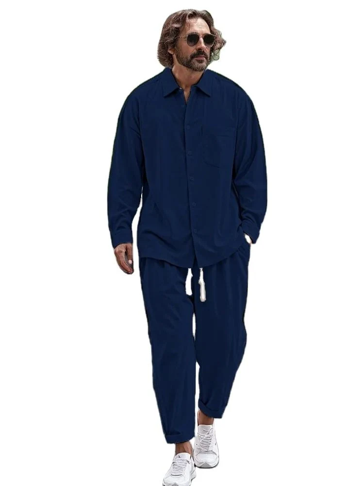 New Men's Set Spring Autumn Man Sportswear 2 Piece Sets - view 2