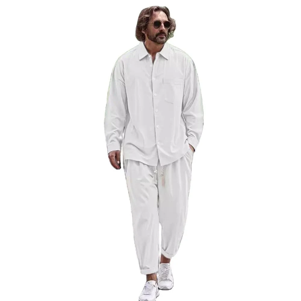 New Men's Set Spring Autumn Man Sportswear 2 Piece Sets