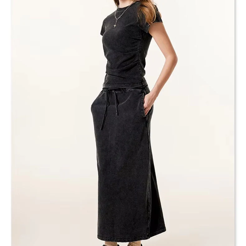 Two Piece Set Women Clothing Denim Dress - view 2