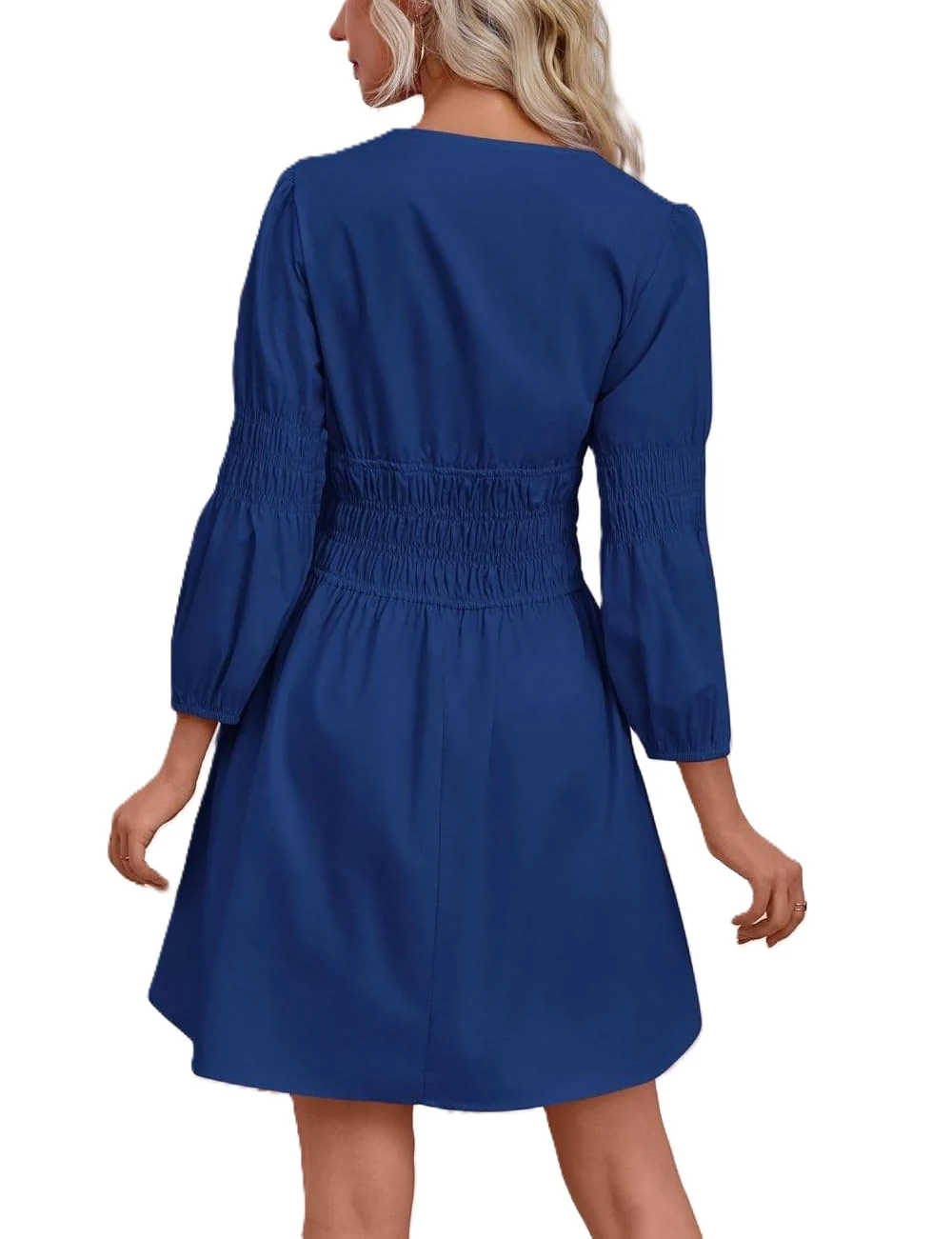 Women's Deep V Neck Mini Dress - view 4