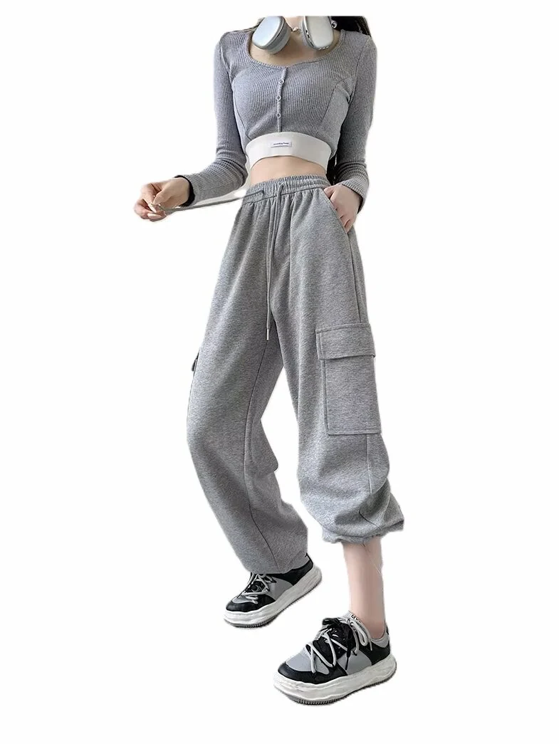 Women's Grey Casual Pants - view 2