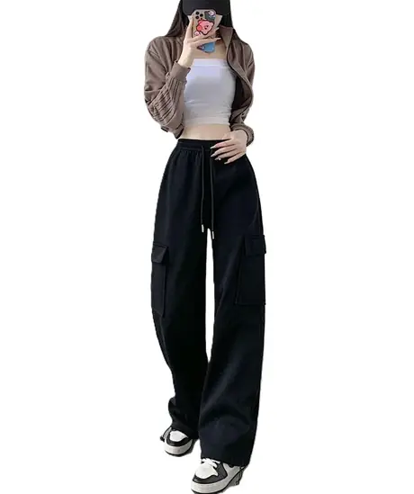Women's Grey Casual Pants