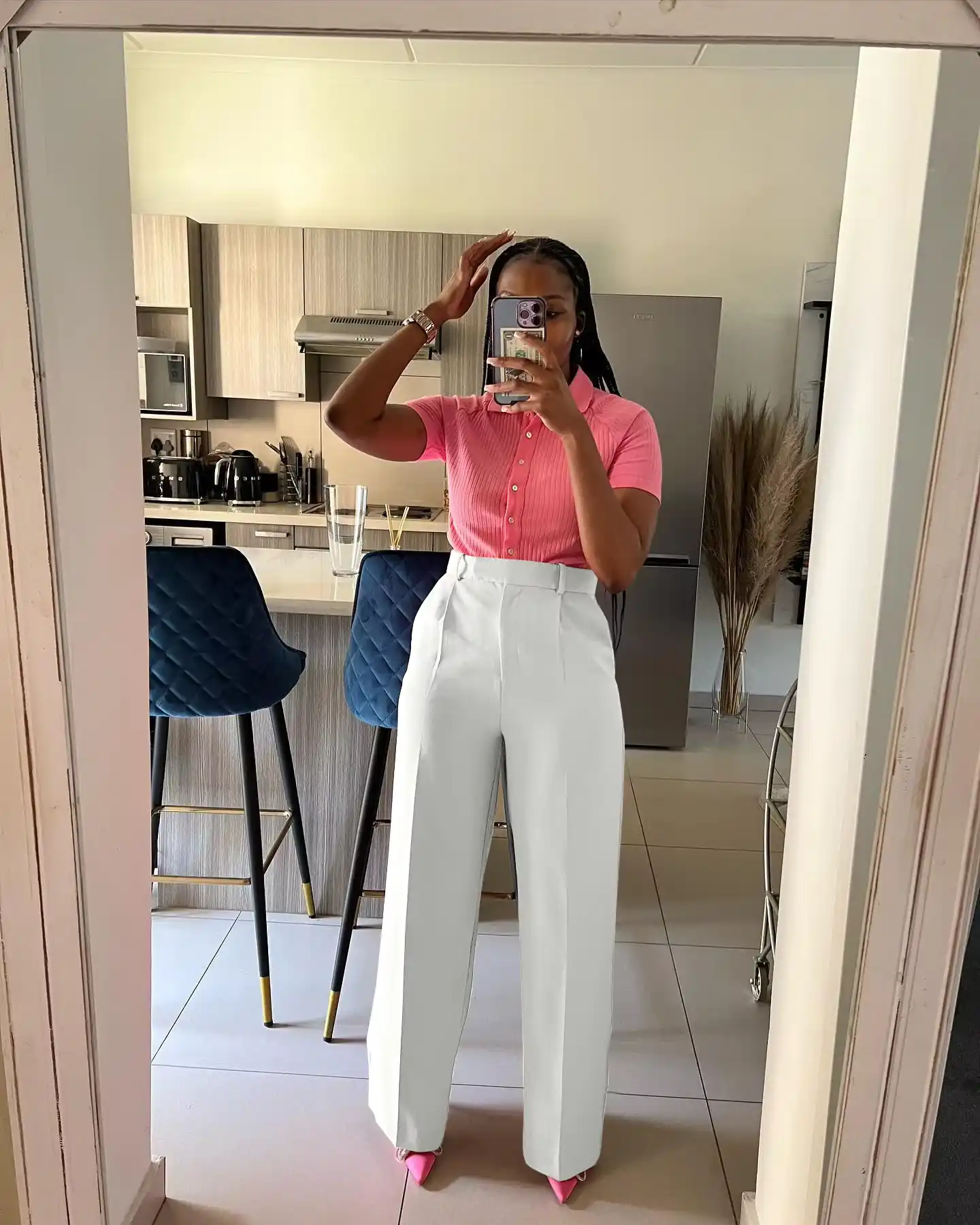 Women's High Waisted Straight Leg Wide Leg Casual Pants - view 5