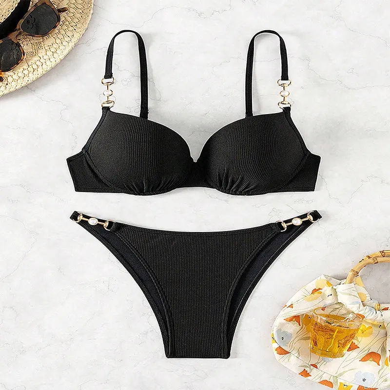 Women's Swimwear New Style Sexy Pearl Chain Bikini - view 2