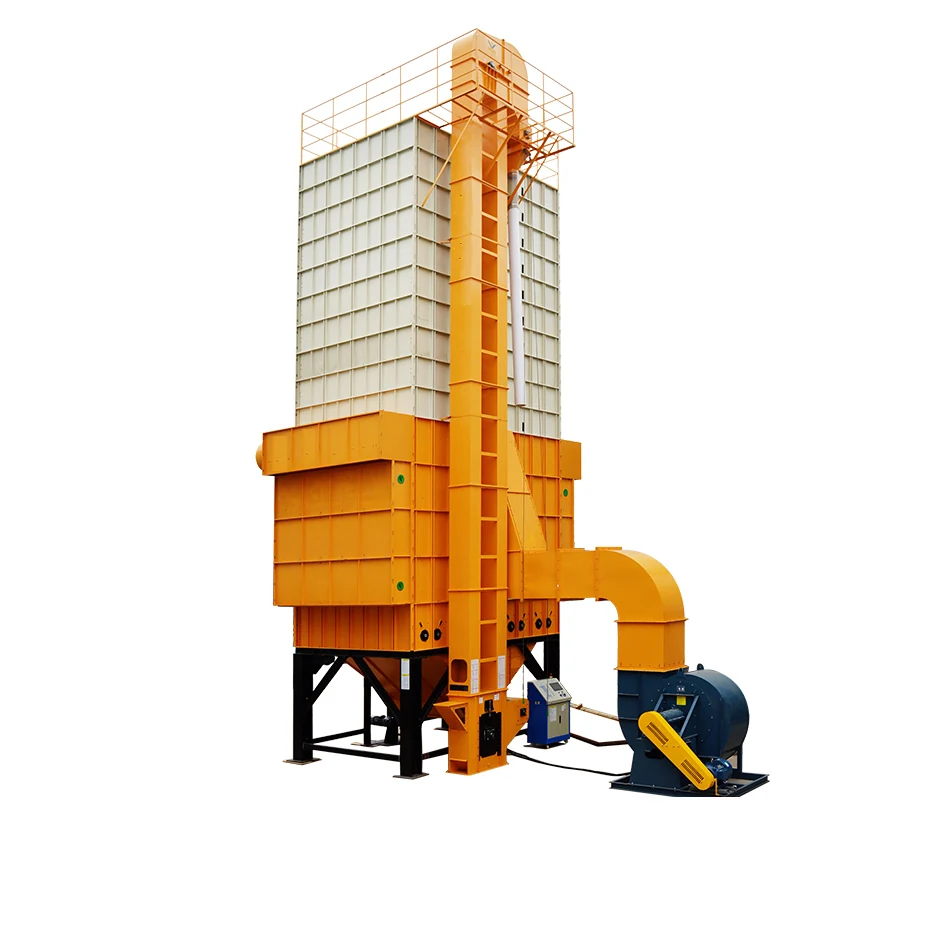 5T series batch circulating grain dryer with furnace and discharge auger