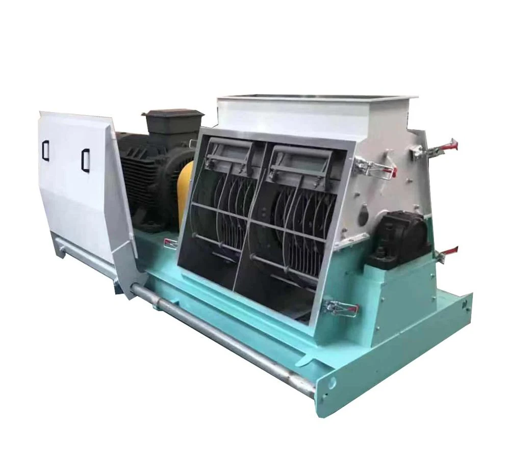 Hammer mill rotor and screen housing used for grinding husk and biomass