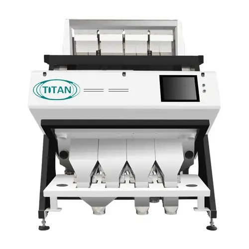 TT series chute optical sorter with control screen and product chutes