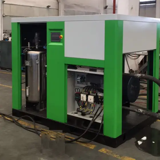 Oil free compressor internal assembly with water circuit