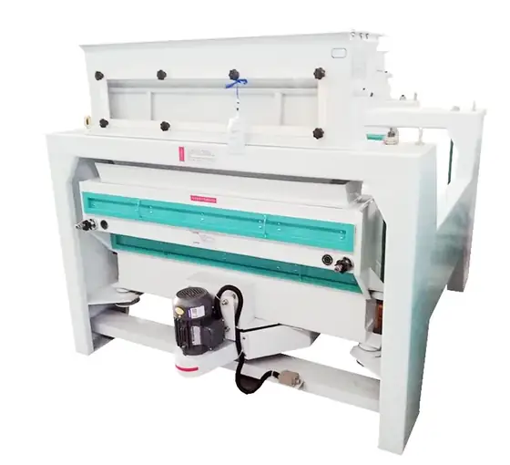 TTLM rotary paddy pre-cleaner with double sieve body and aspiration hood
