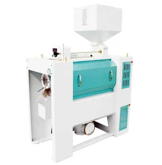 TTSM horizontal emery roller rice whitener with suction milling chamber