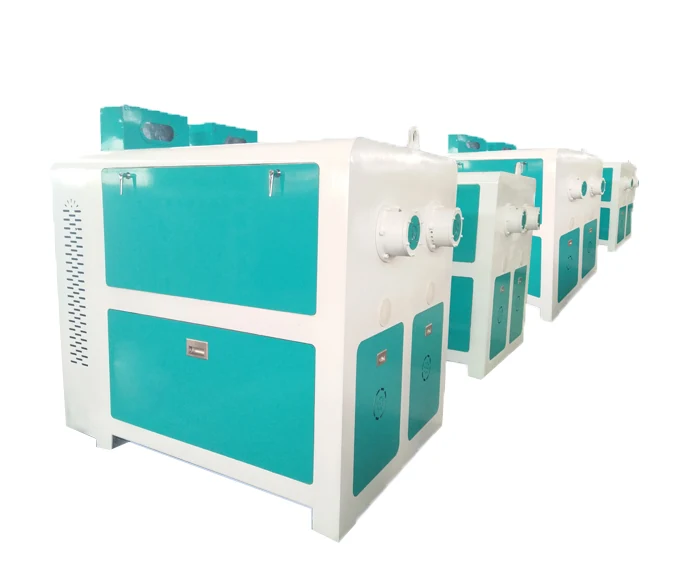 TTS horizontal grain scourer with rotor housing and discharge aspiration