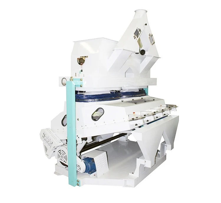 TTDS suction type gravity destoner with dual vibrating motors and closed housing