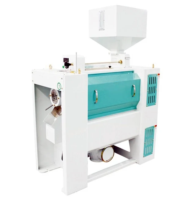 TTSM horizontal emery roller rice whitener with suction milling chamber