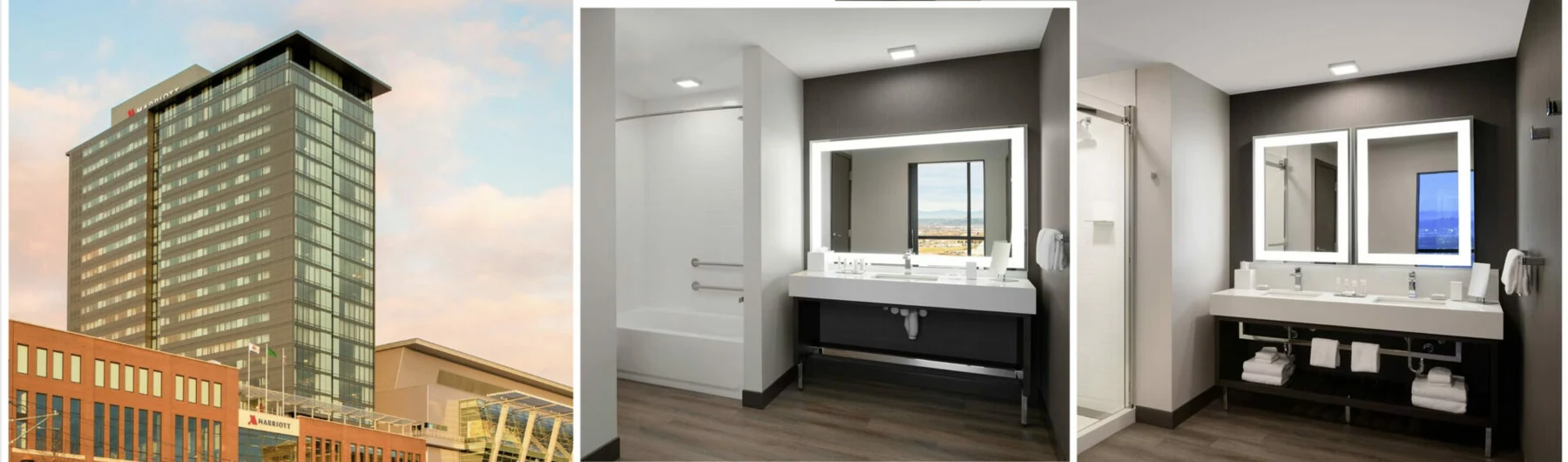 High quality lighted mirror for hotel bathrooms