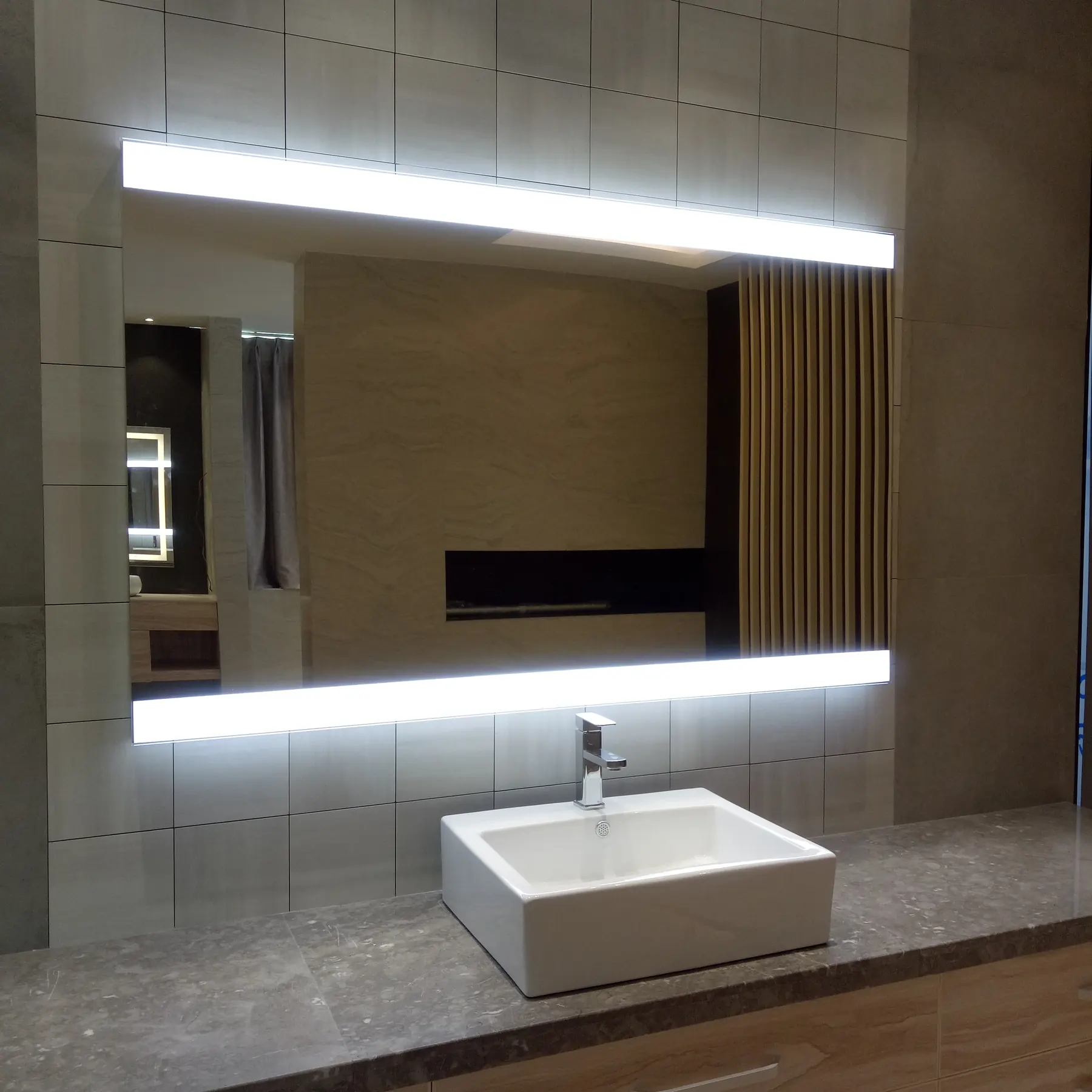 Fog Free Bathroom LED Mirror Model HQ004