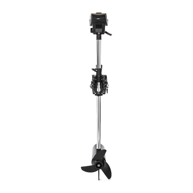 Full length view of a Hightime trolling motor shaft and mount