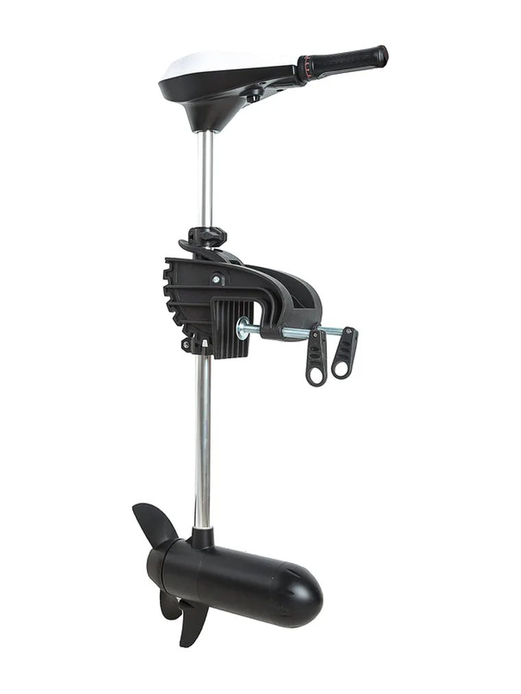 T Series electric trolling motor with telescopic tiller and weedless propeller
