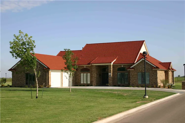 Classical Roof Tiles Design 04 stone metal roof tile