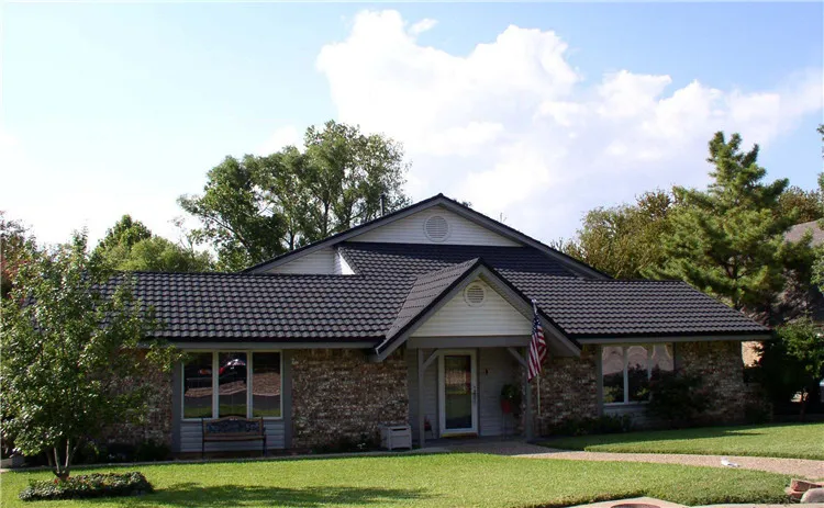 Classical Roof Tiles Design 02 stone metal roof tile