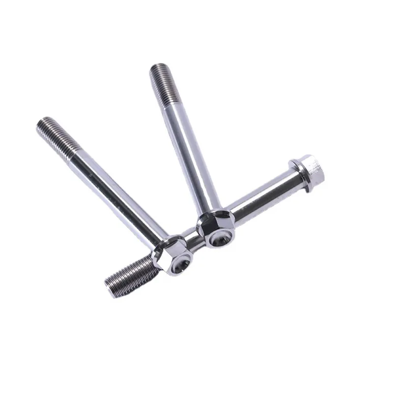 Titanium Hex Flange Head Bolts in Grade 5 titanium