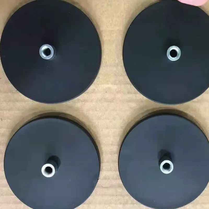 Rubber-Coated Female-Thread Magnets