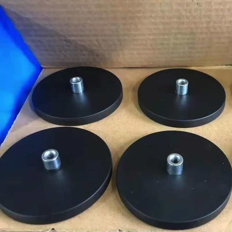 Rubber-Coated Female-Thread Magnets photo 2