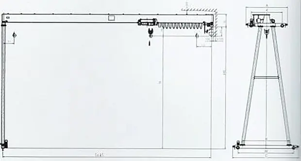 Semi-gantry-crane detail 2 from Sinomac Industrial