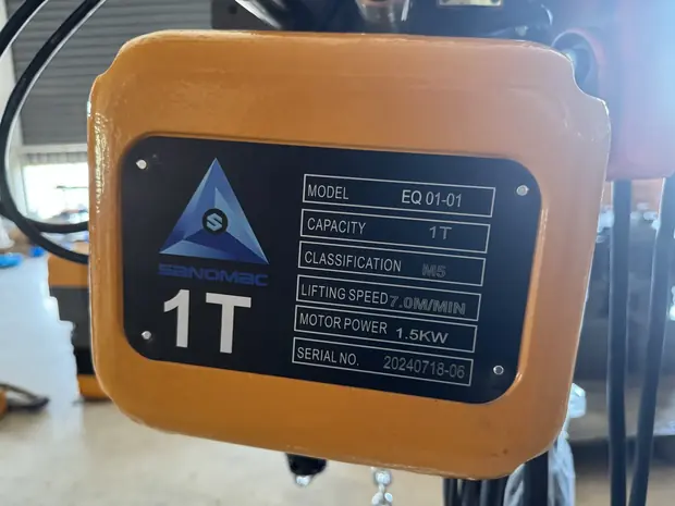 Electric-chain-hoist manufactured by Sinomac Industrial