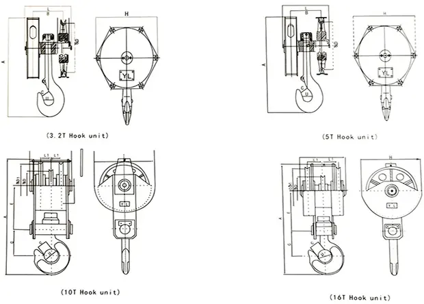 Crane-hook-assembly detail 4 from Sinomac Industrial