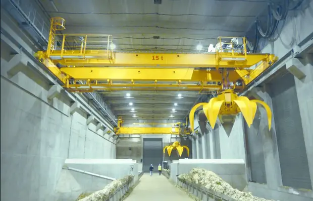 Grab-overhead-crane manufactured by Sinomac Industrial