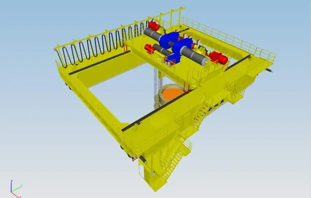 Ladle-handling-overhead-crane detail 5 from Sinomac Industrial