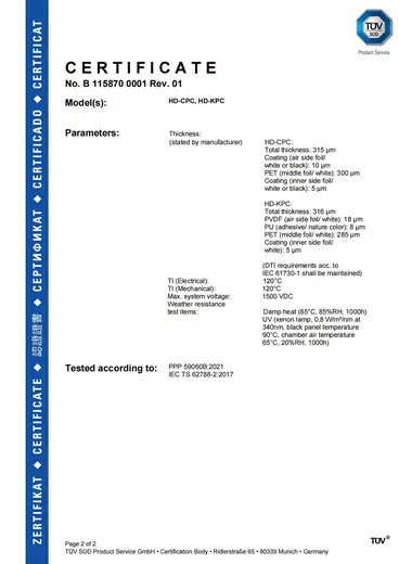 Management system certificate held by Hondol Material