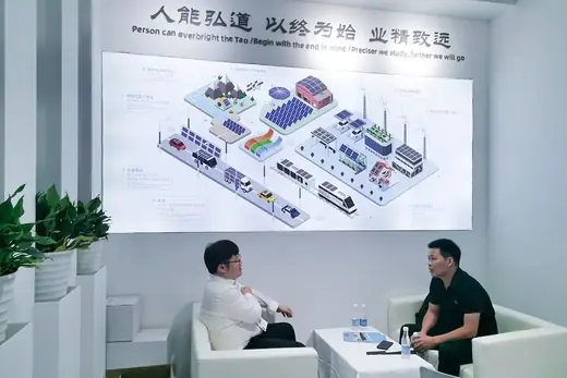 Hondol Material stand at a PV industry exhibition