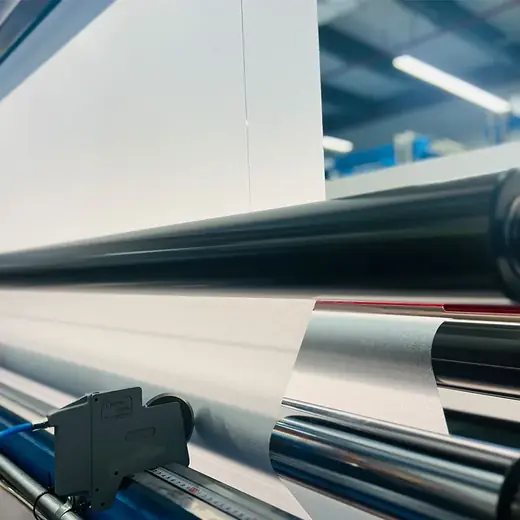 Coating line running backsheet film at the Suzhou plant