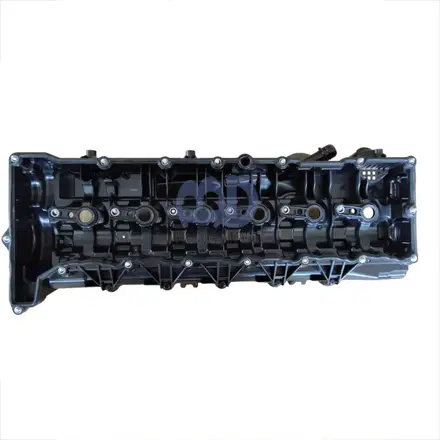 Brand new original BMW N57 engine cylinder head cover, part number 11127823181 — view 2