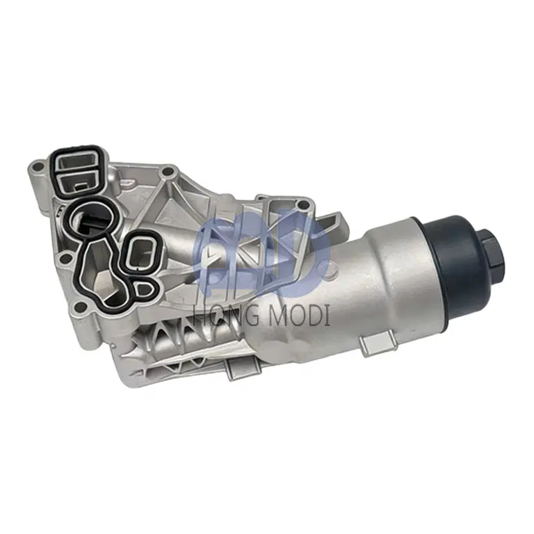 Oil cooler filter housing for 2014-2019 BMW Mini Cooper X1 X2, OEM FEBI 11428585 — view 3