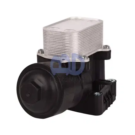 Oil filter housing assembly, compatible with Audi A3, Amarok, Passat, Q3 Quattro. Replacement part numbers: 03L115389H, 03L-1