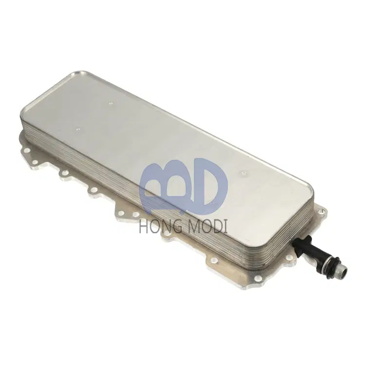 X AUTOHAUX Car Engine Oil Cooler Housing Assembly, compatible with Land Rover Discovery LR4 and Range Rover LR010754