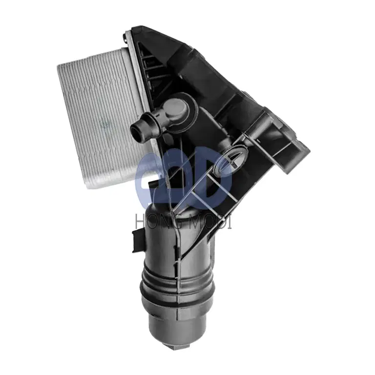 AUCERAMIC 11428583895 Upgraded Aluminum Engine Oil Cooler Filter Assembly, compatible with photograph 2