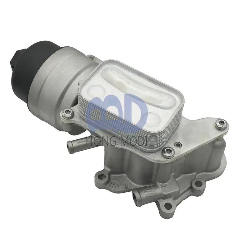 Aluminum engine oil cooler filter housing 11428643749 (11-42-8-643-749, 11427546 — view 3