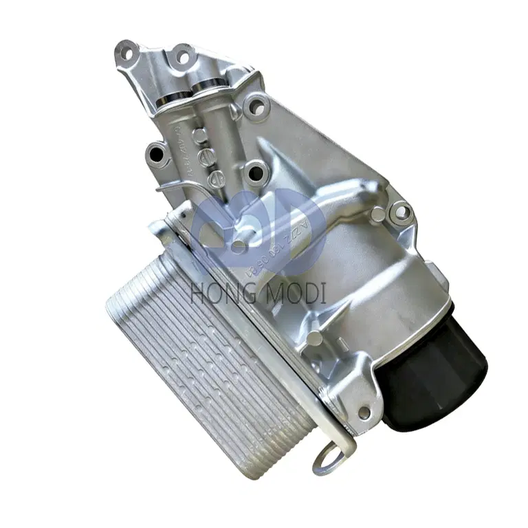 Oil filter housing with cooler 2721800510 suitable for Mercedes-Benz 272 180 0510 photograph 2