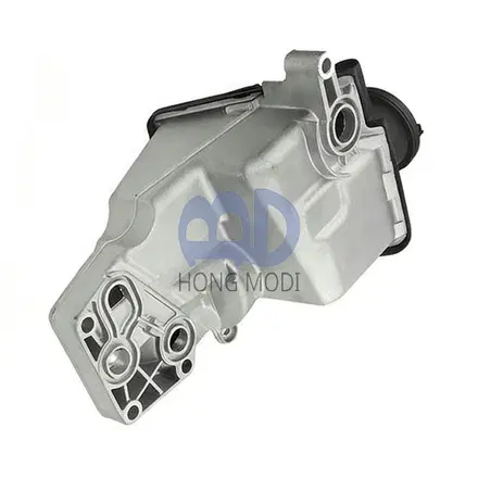 PCV valve housing, 5-cylinder, P1 P3 (including oil filter), Genuine Volvo part — view 2