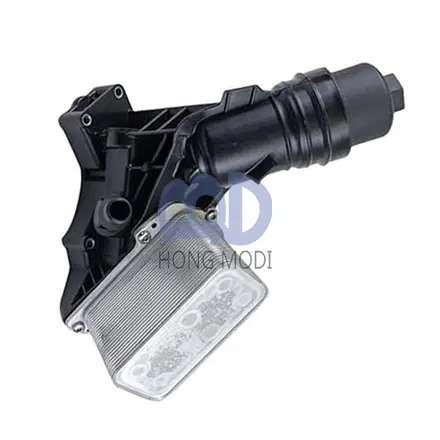 Aluminum engine oil cooler assembly 11428583895 for BMW 2013-2021 F22 G30 540i 6 — view 2