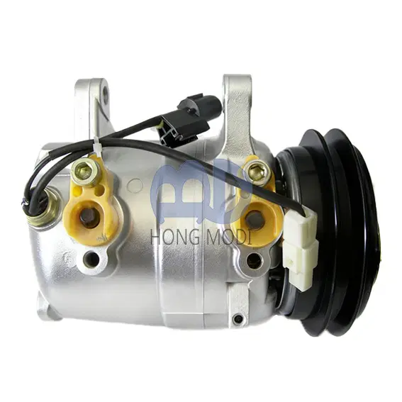 A/C Compressor suitable for Nissan Navara Pickup (DKV14C, D21, 2.4/2.7L, 1985–1998) and Maverick (2.4L, 1993–1998). Part Numb